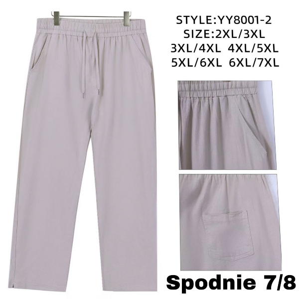 Spodnie damskie 7/8 Roz 3XL-7XL, Mix Kolor Paczka 10 szt
